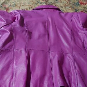 Lamb leather scuba jacket